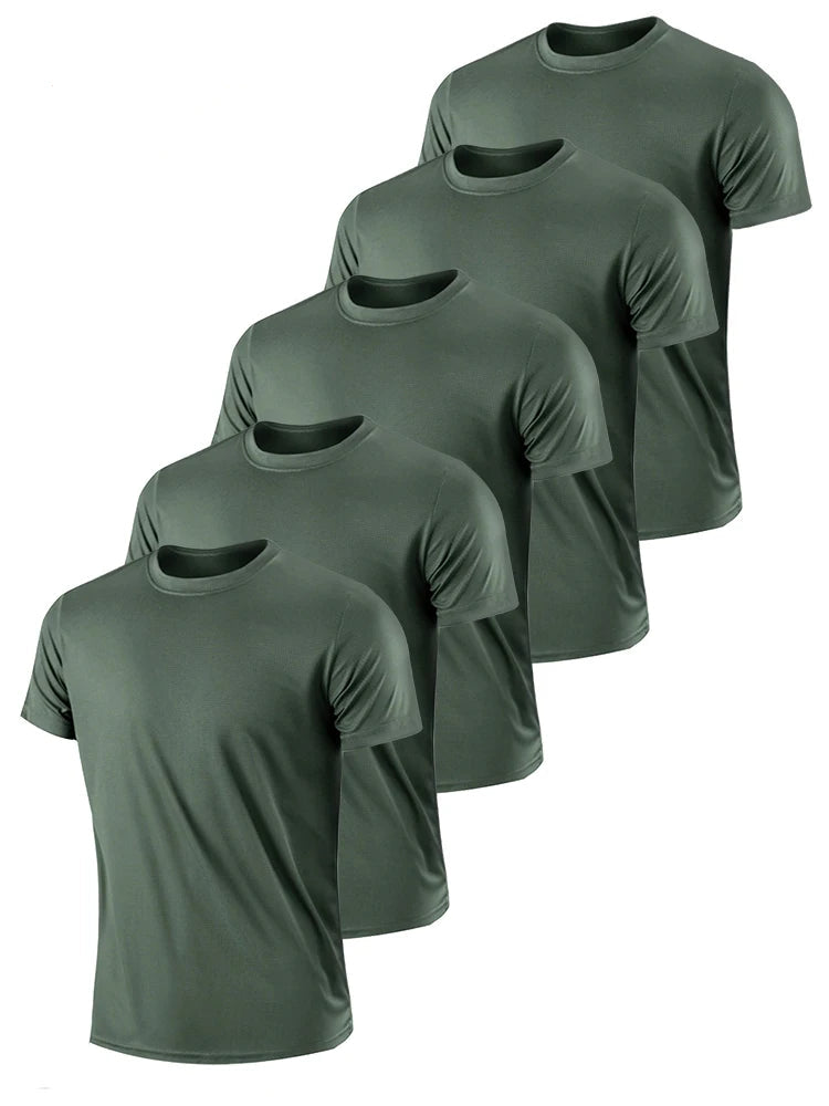 5PCS Tight Armed Breathable Lightweight Tees