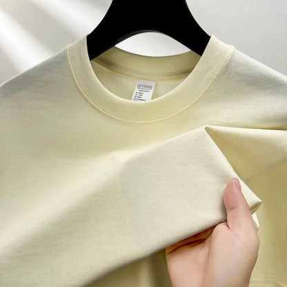 Basic Summer High-End Short Sleeve Round Neck Tee