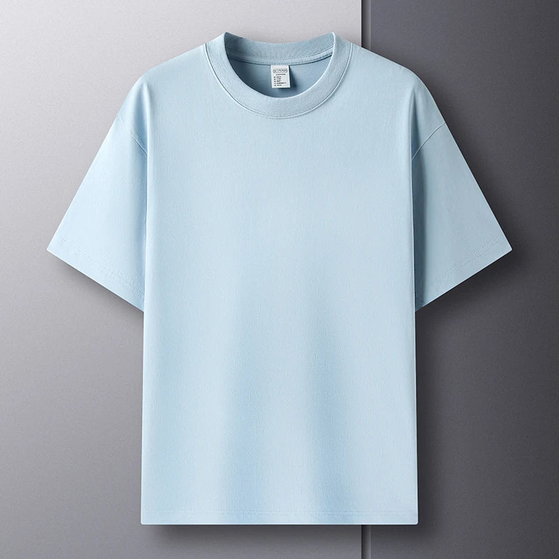 Basic Summer High-End Short Sleeve Round Neck Tee