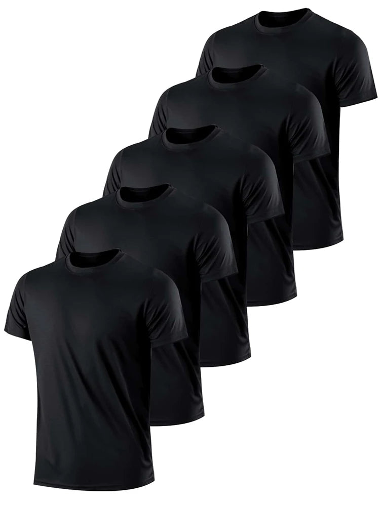 5PCS Tight Armed Breathable Lightweight Tees