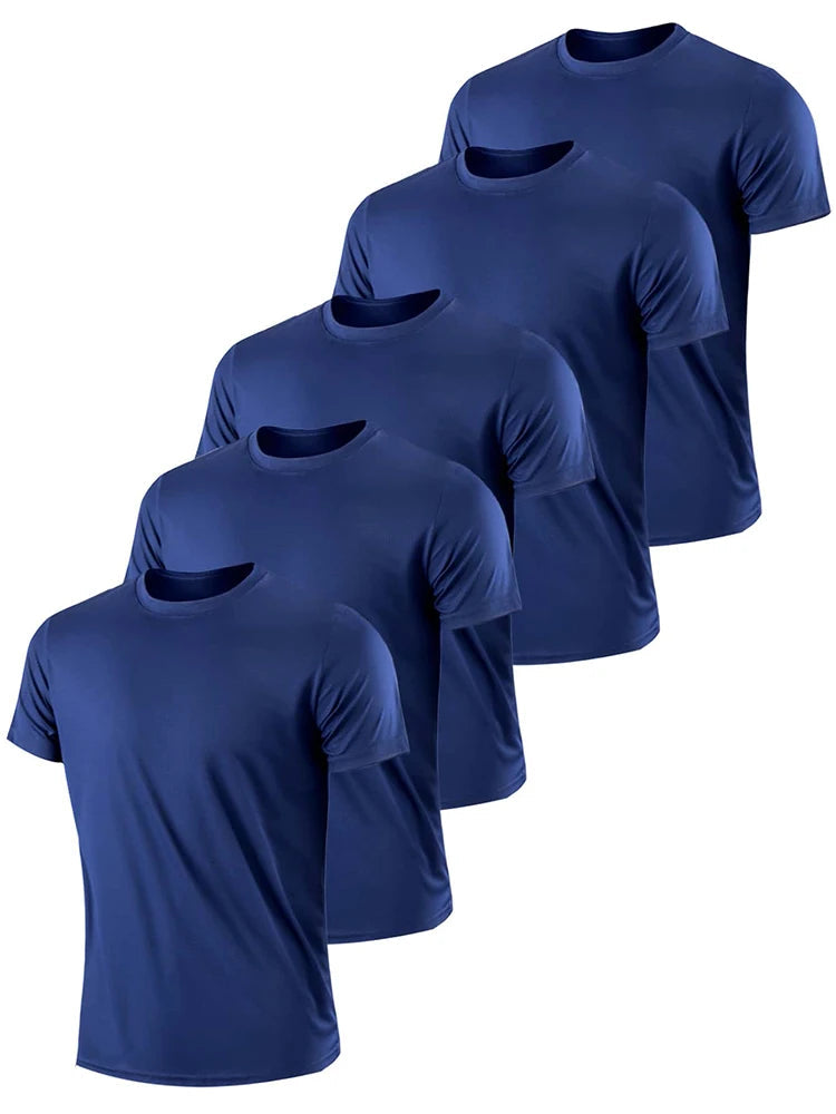 5PCS Tight Armed Breathable Lightweight Tees