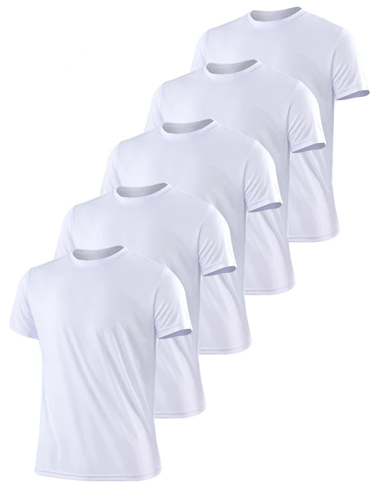 5PCS Tight Armed Breathable Lightweight Tees